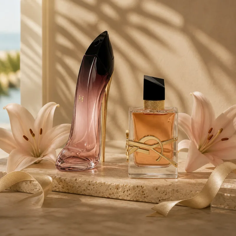 Carolina Herrera Good Girl Blush and Yves Saint Laurent Libre fragrances